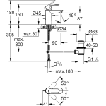 Grohe 23356000 Bauedge 面盆龍頭
