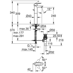 Grohe 32860000 Bauedge 高身面盆龍頭