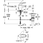 Grohe 23262000 Euroeco 面盆龍頭