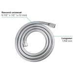 Grohe 28745001 Silverflex 1750毫米 花灑喉
