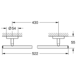 Grohe 40459001 Bau Cosmopolitan 毛巾通