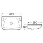 Richford WH713 掛牆面盆