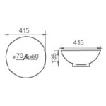 Richford BA428 檯上面盆