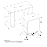Gaggenau RF200300 98公升 嵌入式單門雪櫃
