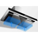 Baumatic BET954BGLX 90厘米 1000m³/h 手掃開關 煙囪式抽油煙機 (4段風速控制 + 可內循環抽風模式 + 整流板設計)