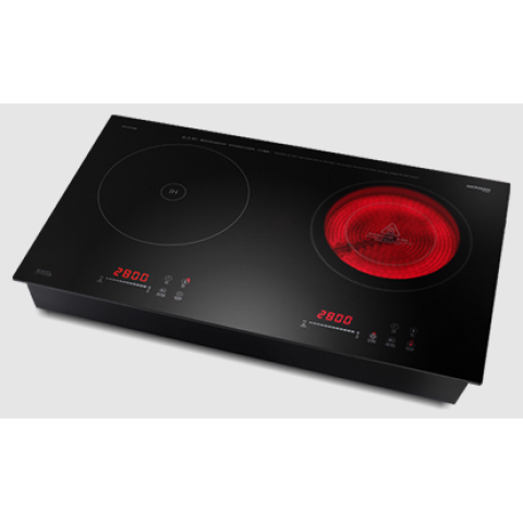 German Pool 德國寶 GIH-DD38B 69厘米 2800W 嵌入式雙頭電磁電陶爐