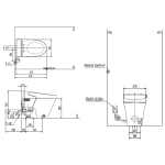 Inax IN-YBC-S20P-W-BW1 Satis 120mm 低咀智能座廁 + Satis 智能廁板連配件 (IN-DV-S618-VHWBF-BW1) (不包含風琴喉)