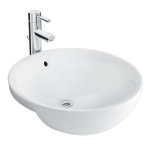 Inax IN-GL-333V-BW1 半嵌式檯面面盆 (440x440mm)