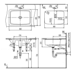 Inax IN-AL-2298V-BW1 檯底面盆 (有防污塗層) (550x400mm)