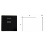 Walrus WR-920330 藏牆式尿斗感應器 + 沖水閥 (WR-920204) (玻璃面) (有水紙)