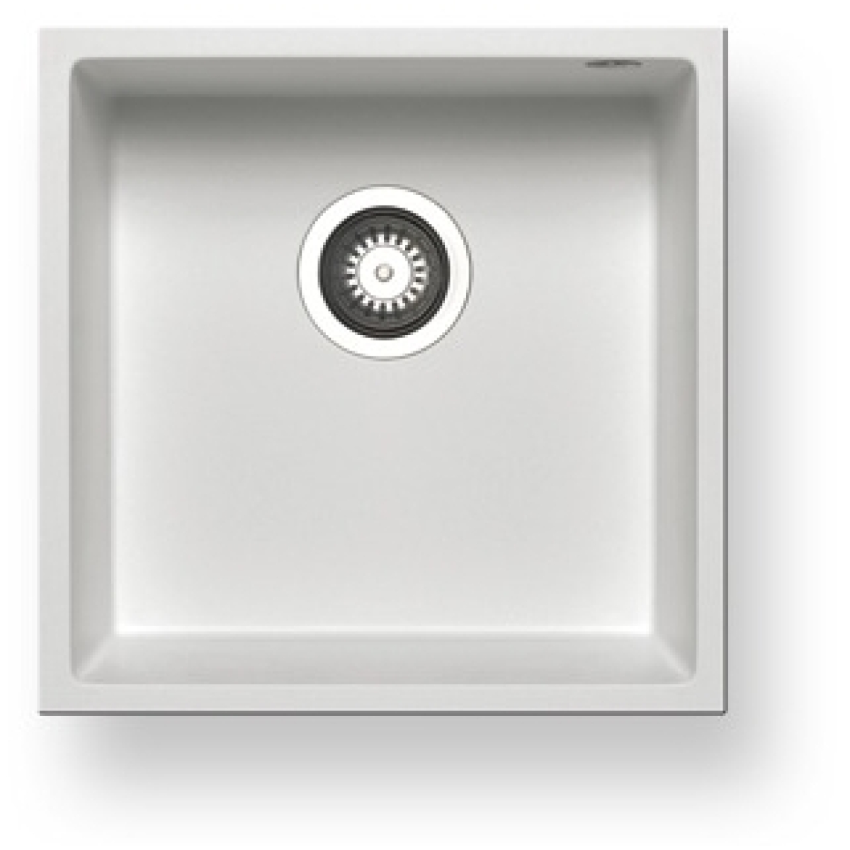 Pyramis 百利美 070065911 花崗岩四邊形廚房昇盤 (40x40) 1B (雪白色)