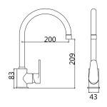 Walrus WR-501206-CP AVON 廚盆龍頭