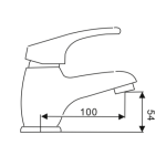 Walrus WR-504605 單冷水面盆龍頭