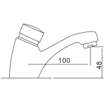 Walrus WR-503118 單冷水時間制面盆龍頭