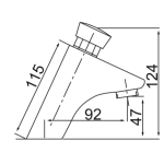 Walrus WR-503318-CP 單冷水時間制面盆龍頭