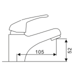 Walrus WR-504505 單冷水面盆龍頭