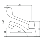 Walrus WR-510902 肘開式面盆龍頭