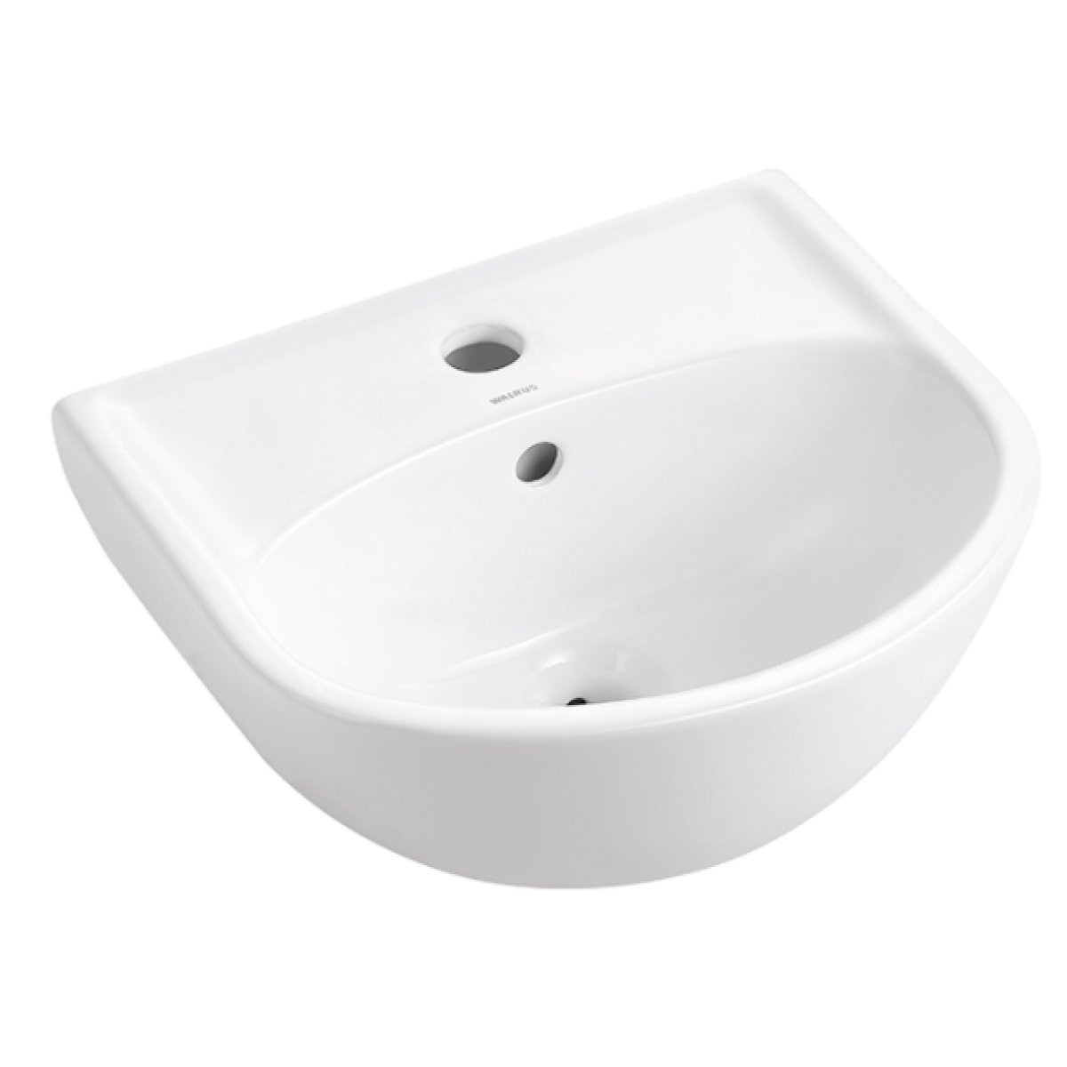Walrus WR-230123 橢圓形單孔掛牆面盆