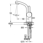 Walrus WR-8260.D56-CP Serena 面盆龍頭 (鍍鉻)