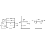 Walrus WR-260019.1 單孔半櫃面盆