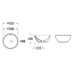 Walrus WR-250103 碗型檯上面盆