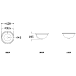 Walrus WR-220108 圓形檯底盆