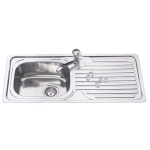 Walrus WR-NH329S 不鏽鋼單膽右翼檯面廚盆