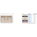 Pyramis 百利美 070037111 Alazia 花崗岩廚房昇盤 (79x50) 2B (朱古力色)