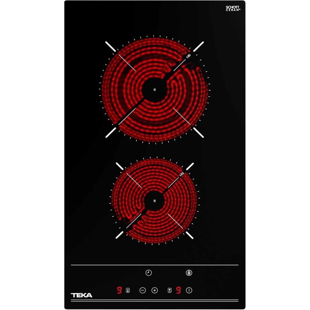 Teka 德格 TBC32010 30厘米 嵌入式雙頭電陶爐