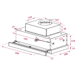 Teka 德格 CNL6815-PLUS 60厘米 730m³/h 拉趟式抽油煙機