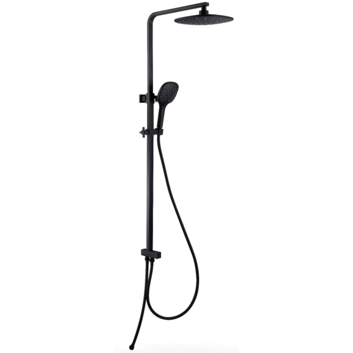 Well Bloom Italy WL64003PB 純黑系列 轉駁式雨淋花灑套裝 (黑色)