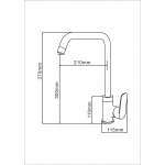 Well Bloom Italy 16523 165 系列昇盆龍頭