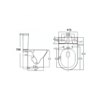 Well Bloom ITALY WB690 Rimless 自由咀座廁 (不包含風琴喉)