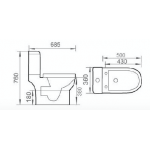 Well Bloom ITALY WB662A 自由咀座廁 (不包含風琴喉)