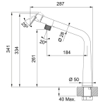 Franke PT905G Icon 昇盆龍頭 (黑色)