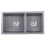 Kitco FQ-800-OT 石英雙鋅盆 (燕麥色) (795 x 430mm)