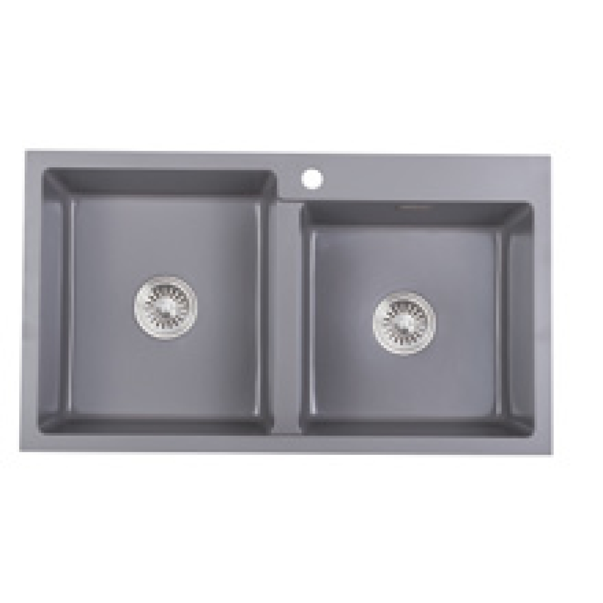Kitco XW-885-PL 石英雙鋅盆 (珍珠灰色) (880 x 500mm)