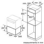 Siemens 西門子 BI630DNS1B 52公升 嵌入式暖碗碟櫃