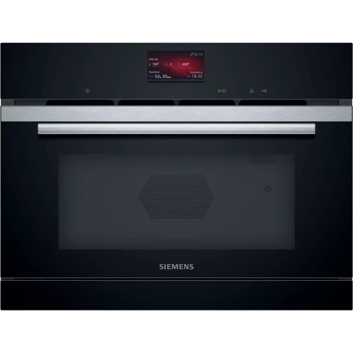 Siemens 西門子 CP269AGS0K 45厘米 36公升 7合1 嵌入式微波蒸烤焗爐 (30款中西食譜 + 15種加熱模式 + 彩幕)