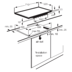 Electrolux 伊萊克斯 EIV744 70厘米 7350W 嵌入式四頭電磁爐 (滑動式火力控制 + Flexizone橋接設計)