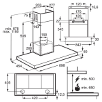 Electrolux 伊萊克斯 LFT769X 90厘米 720m³/h 煙囪式抽油煙機