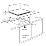 Electrolux 伊萊克斯 EHG6341FOK 60厘米 嵌入式四頭電磁+電陶爐