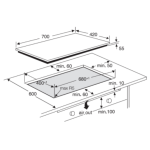 Electrolux 伊萊克斯 EHI7280BB 70厘米 3500W 嵌入式雙頭電磁爐 (14段火力控制)