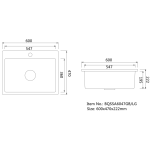 Baumatic BQSSA6047GB 廚房昇盤 (亮黑色)