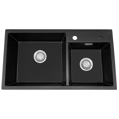 Baumatic BQSDA8245GB 廚房雙頭昇盤 (亮黑色)