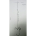 Well Bloom Italy 7012MW 700系列純白雨淋花灑套裝