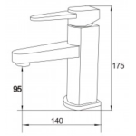 Well Bloom Italy 3003WL 不銹鋼拉絲面盆龍頭