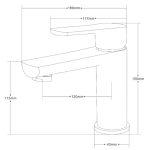 Well Bloom Italy 7003RG 玫瑰金面盆龍頭