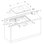 Gaggenau CI282100 80厘米 嵌入式四頭電磁爐