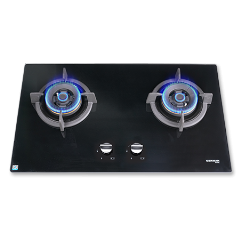 German Pool 德國寶 GP13-2-TG 75厘米 6000W 嵌入式煤氣雙頭煮食爐 (黑色)